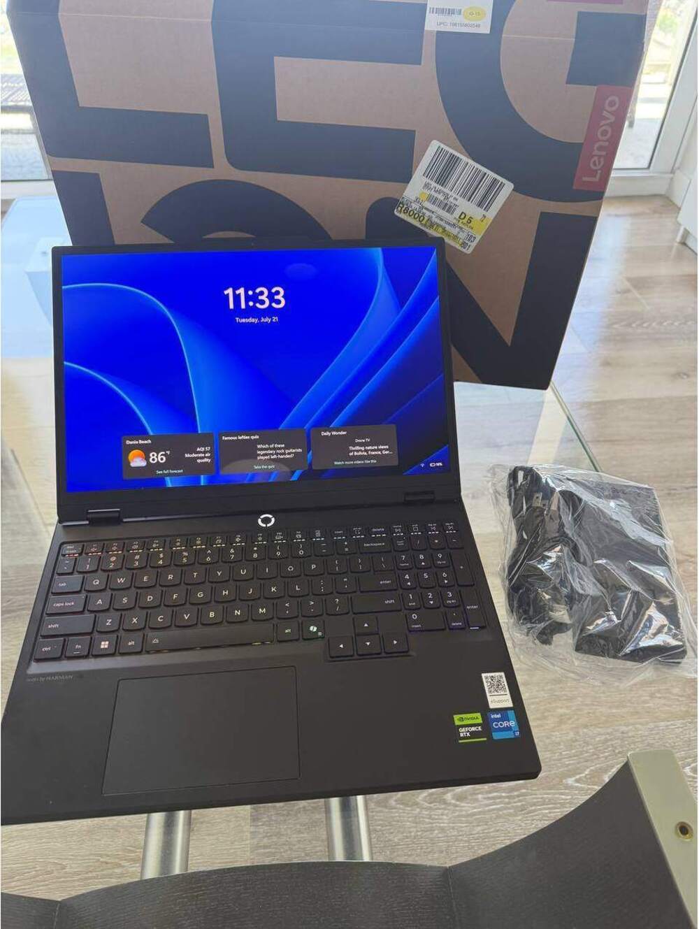 LENOVO Legion 5 15IRX10 15.1" WQXGA i7-14700HX RTX 5060 16GB 1TB SSD W/Box